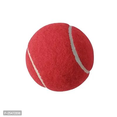 FRONTPLAYS Tennis Ball Red,Tennis Ball Cricket Tennis Ball Light Tennis Ball for Cricket Tournament, Street Match Cricket Ball Tennis for Lawn  Cricket Soft Tennis Balls for   Playing Pack Of 1-thumb0