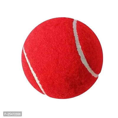 FRONTPLAYS Tennis Ball Red,Tennis Ball Cricket Tennis Ball Light Tennis Ball for Cricket Tournament, Street Match Cricket Ball Tennis for Lawn  Cricket Soft Tennis Balls for   Playing Pack Of 1-thumb2