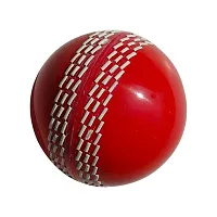 FRONTPLAYS Cricket Ball i 10 Cricket ball  Wind ball Red  White Soft Shiny Ball Pack Of 2-thumb2