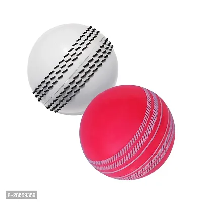 FRONTPLAYS Cricket Ball Cricket Rubber Synthetic Ball i10 Best for Cricket Practice Training Pack of 3 Multicolor-thumb0