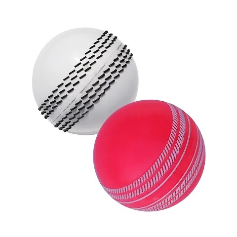 FRONTPLAYS Cricket Ball Cricket Rubber Synthetic Ball i10 Best for Cricket Practice Training Pack of 3 Multicolor
