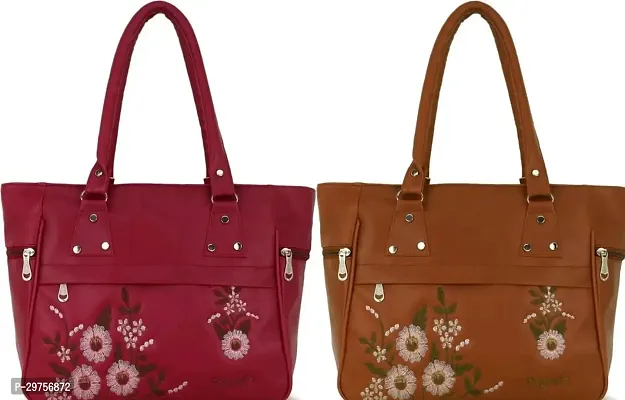 Stylish Multicoloured PU Handbags Combo For Women