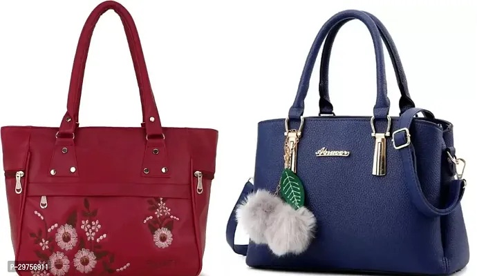 Stylish Multicoloured PU Handbags Combo For Women