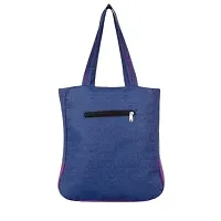 Stylish Purple PU Colourblocked Handbags For Women-thumb2