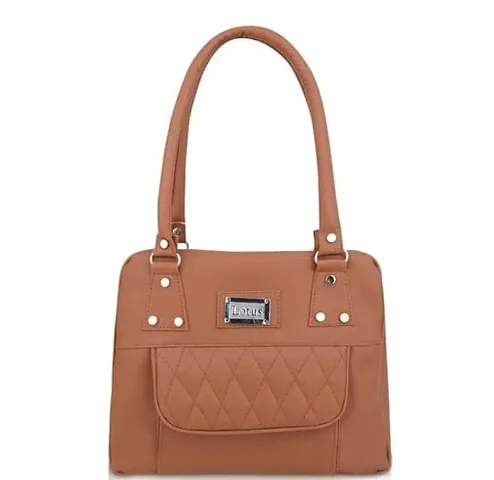 Classy PU Solid Handbags For Women