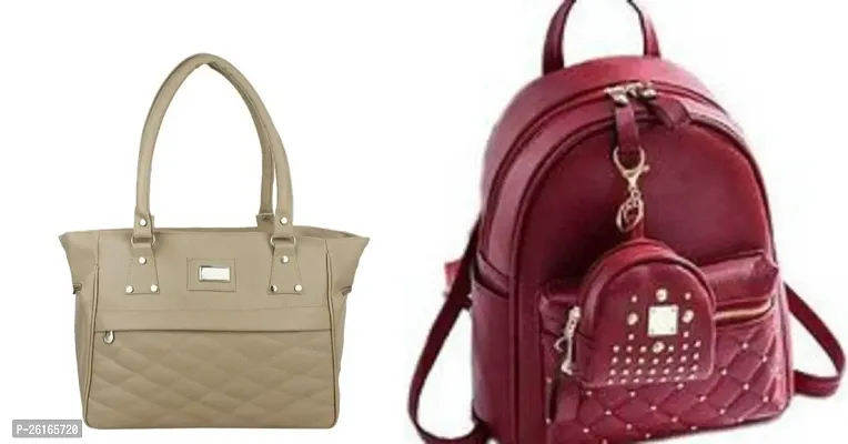 Gorgeous PU Combo Of 2 Bags For Women And Girls