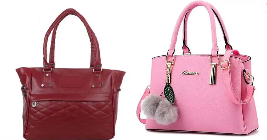 Combos Of 2 Stylish PU Handbags For Women