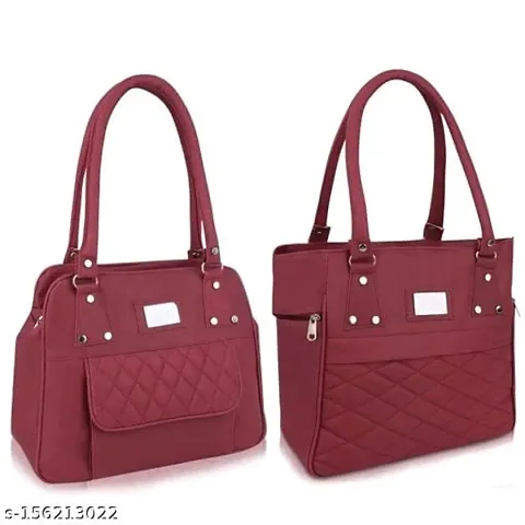 Stylish Regular Handheld Handbags For Women Pack Of 2