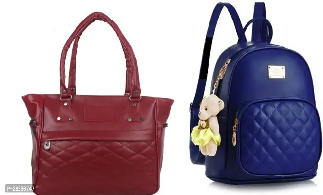 Gorgeous PU Combo Of 2 Bags For Women And Girls