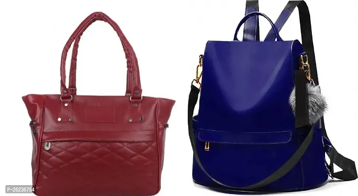 Gorgeous PU Combo Of 2 Bags For Women And Girls