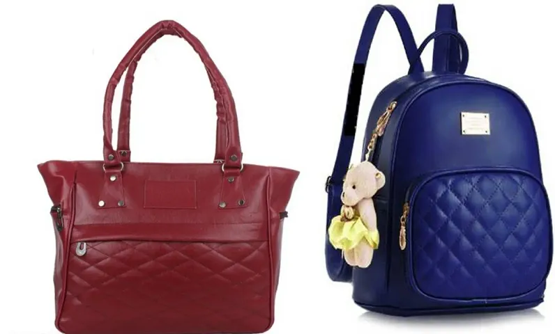 Gorgeous PU Combo Of 2 Bags For Women And Girls