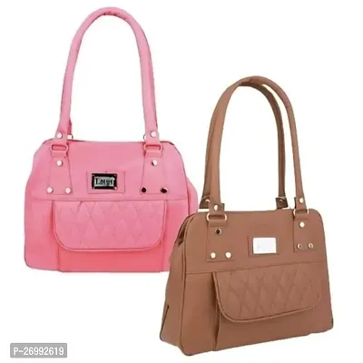 Combo Of 2 PU Handbags For Women-thumb0