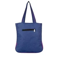 Stylish Purple PU Colourblocked Handbags For Women-thumb3