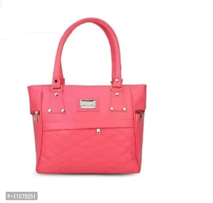 Stylish Pink Regular Handheld Handbags For Women Pack Of 1