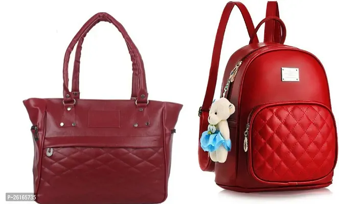 Gorgeous PU Combo Of 2 Bags For Women And Girls