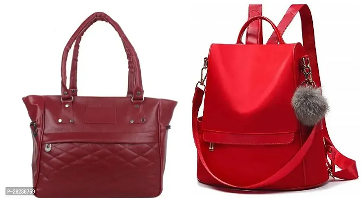 Gorgeous PU Combo Of 2 Bags For Women And Girls