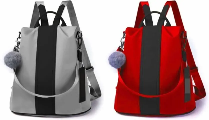 Affordable Combos Of 2 - PU Handbag And Backpack For Women