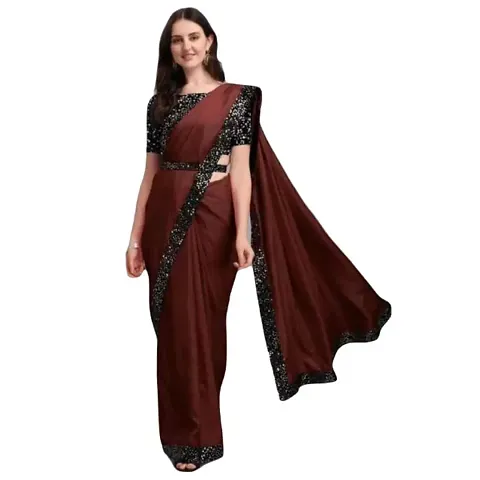 Attractive Art Silk Saree with Blouse piece 