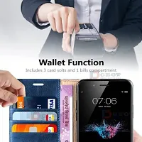 KDM  Vivo Y71 /1724 Flip Case Leather Finish | Wallet Stand and Shock Proof | Magnetic Closing | Complete Protecti-thumb1