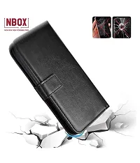 KDM  Dual Tone Vintage Series for vivo Y27 Leather Wallet Flip Case Kick Stand Magnetic Closure Flip Cover for vivo Y27 (Black)-thumb1