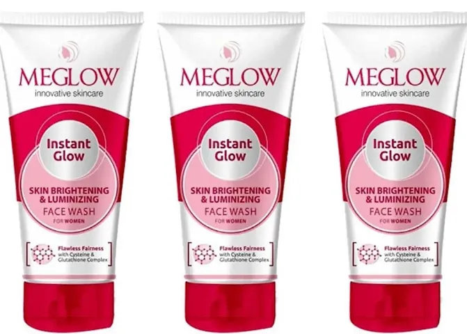 Meglow Face Wash For Men And Women (Pack Of 3)