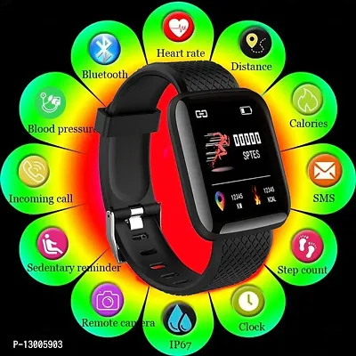 Watch for Men Women ID116 Plus Smart Bracelet Fitness Tracker Color Screen Smartwatch Heart Rate Blood Pressure Pedometer Sleep Monitor-thumb0