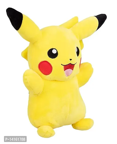 KUBA Stuffed Soft Plush Animal Toy for Kids Pika-chu Soft Toy (Size: 35 cm Color: Yellow)-thumb0