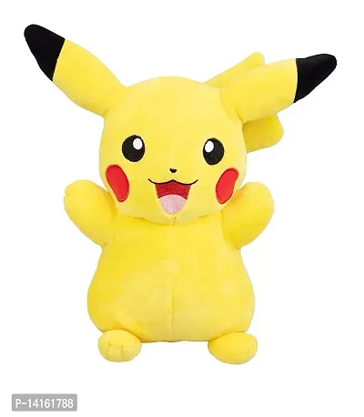KUBA Stuffed Soft Plush Animal Toy for Kids Pika-chu Soft Toy (Size: 35 cm Color: Yellow)-thumb2