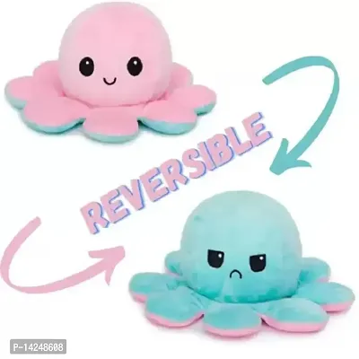 Octopus Reversible Pink  Blue  Plushie Soft Toys for Kids | Plush Soft Toys for Baby Boys and Girls | Octopus Soft Toy for Kids-thumb0