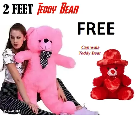 3 Feet Red teddy bear soft and cute Huggable teddy gift for girl/girlfriend/wife (Red)-thumb0