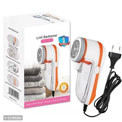 Lint Remover for Woolen Clothes, Electric Lint Remover, Best Lint Shaver All Woolens Sweaters, Blankets, Jackets (WhiteOrange)-thumb0