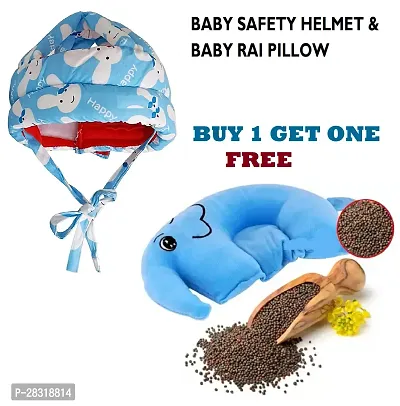 Baby Infant Toddler Helmet No Bump Safety Head Cushion Bumper Bonnet Adjustable Protective Cap Child Safety Headguard Hat for Running Walking Crawling Safety Helmet for Kid (BLUE)