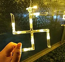 Penyan Light Curtain, Light Warm Color, String Light with Flashing Mode Decoration for Diwali, Christmas, Party, Wedding, Festival, Home ( Om Swastik ) ( Pack of 1)-thumb2