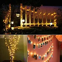 Penyan Light Curtain, Light Warm Color, String Light with Flashing Mode Decoration. (USB String 5 meter) ( Pack of 1 )-thumb1
