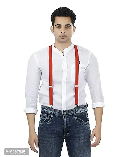 Classy Red Suspender (Pack Of 1)-thumb2