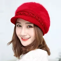 Classy Woolen Solid Winter Caps for Women-thumb1