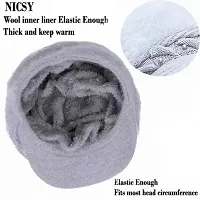 Classy Woolen Solid Winter Caps for Women-thumb1