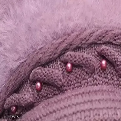 Classy Woolen Solid Winter Caps for Women-thumb3