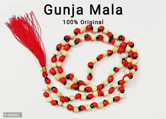 Red White Gunja mala/Chirmi mala/Ratti mala with Govt acknowledge Lab certificate-thumb2