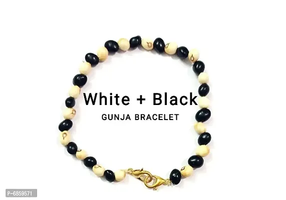 White + Black Gunja/Chirmi/Ratti Bracelet-thumb2