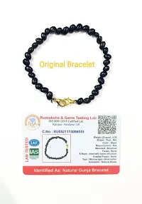 Black kali Gunja bracelet/chirmi bracelet/Ratti Bracelet with govt acknowledge Lab certificate-thumb2
