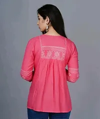 Trendy Rayon Embroidery tops-thumb1