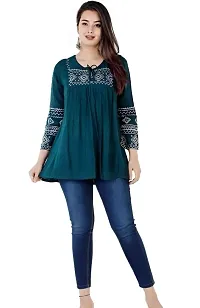Trendy Rayon Embroidery Tops-thumb3