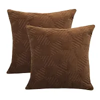 COFFEE NOOR COTTON EMBROIDERED CUSHIONS COVER-thumb4