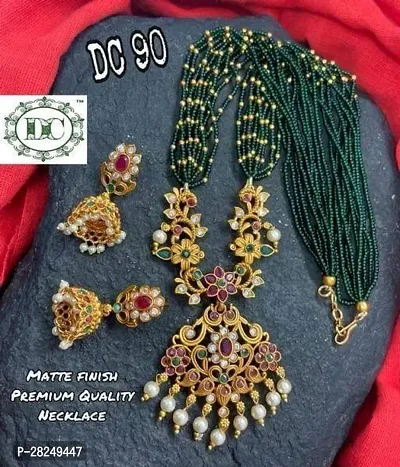 Stylish Green Alloy Jewellery Sets For Women-thumb0