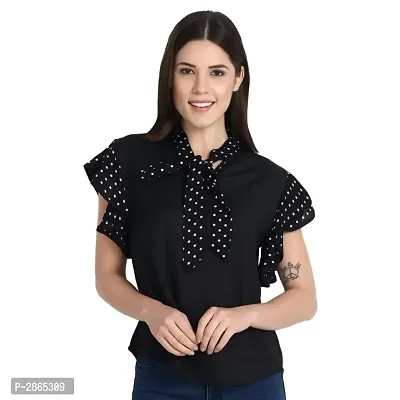 Tie Collar Western Tops-thumb0