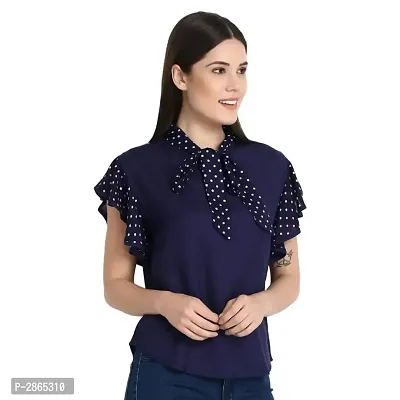 Tie Collar Western Tops-thumb0