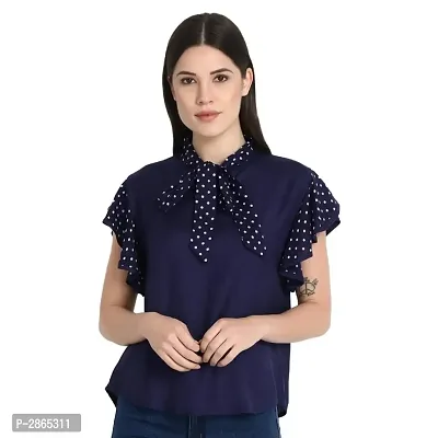 Tie Collar Western Tops-thumb0