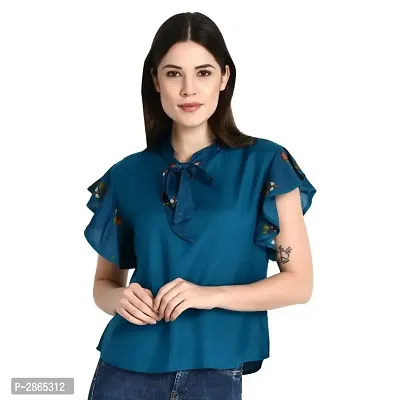 Tie Collar Western Tops-thumb0