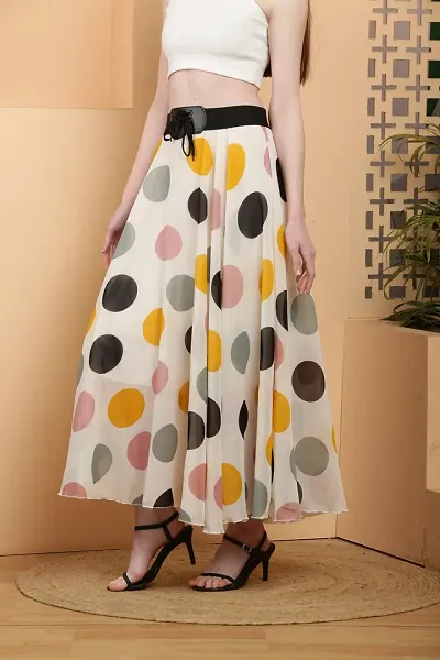 Graceful Georgette Printed Skirts For Women